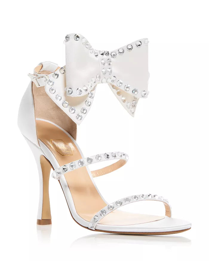 Elegant white sandal for bridal and events
