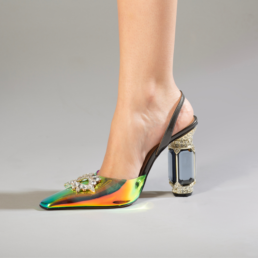 Grey Slingback 100