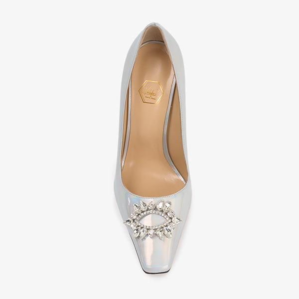 Silver Pumps 100