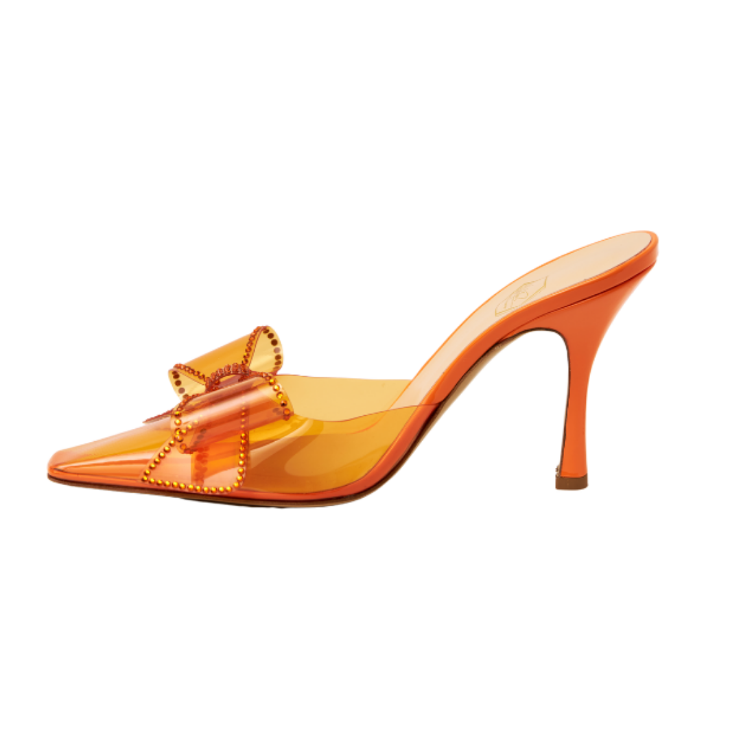 Dimante Mule in PVC - Orange - Nalebe